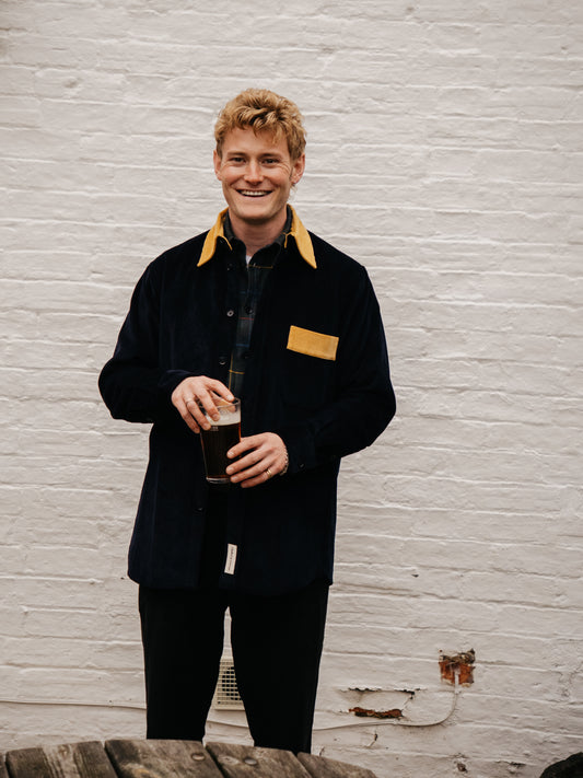 Resilience Overshirt - Navy x Buff.